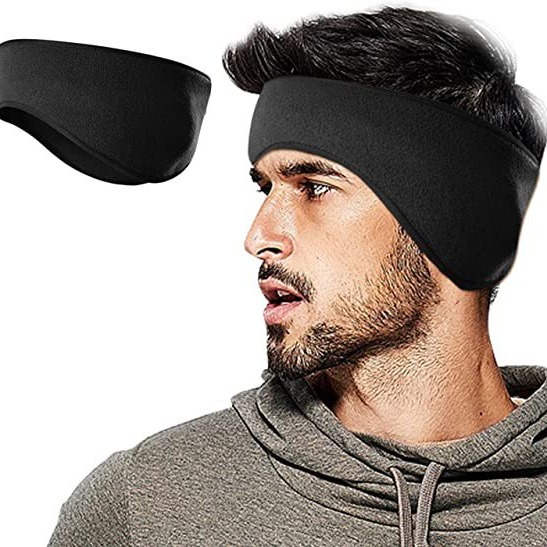 Winter Headband Fleece - 1 個スタイリッシュな冬のヘッドバンドイヤーマフポーラーフリースイヤーウォーマーポータブルイヤーマフヘッドバンドアウトドアスポーツ用