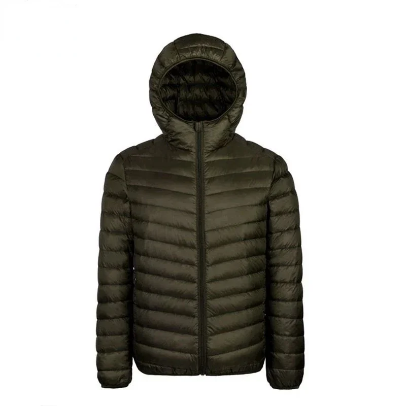 Down Jacket Packable - ダウンジャケットメンズ 2024 新 90% ホワイトダックダウン超軽量ダウンジャケットメンズ軽量サーマルコートフード付きフェザーコート