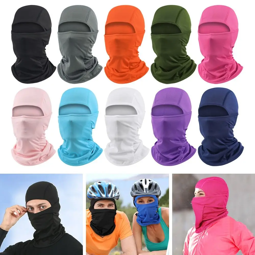 Balaclava Ski Mask - キャップサイクリングバラクラバフルフェイススキーカバー自転車帽子防風通気性抗 UV モトクロスオートバイヘルメットライナー帽子