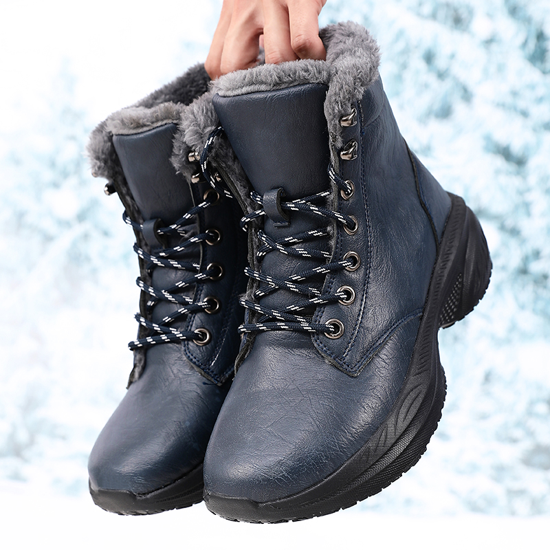 男性冬のスノーブーツ防水ワイドトゥスニーカースーパー保温紳士 - Waterproof Winter Boot のレビューと価格
