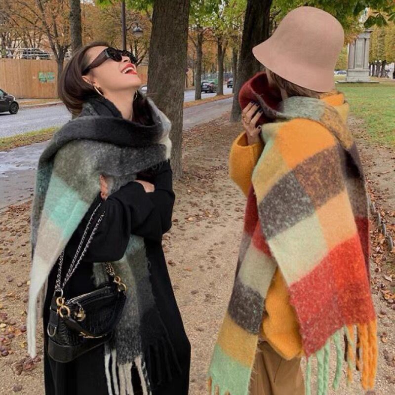 新作ラグジュアリーウィンタースカーフ、厚手で暖かい女性用カシ - Cashmere Pashmina Wrap のレビューと価格