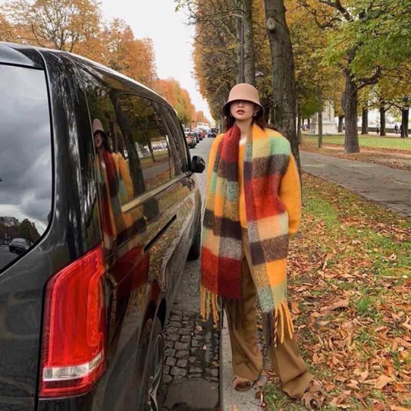 新作ラグジュアリーウィンタースカーフ、厚手で暖かい女性用カシ - Cashmere Pashmina Wrap のレビューと価格