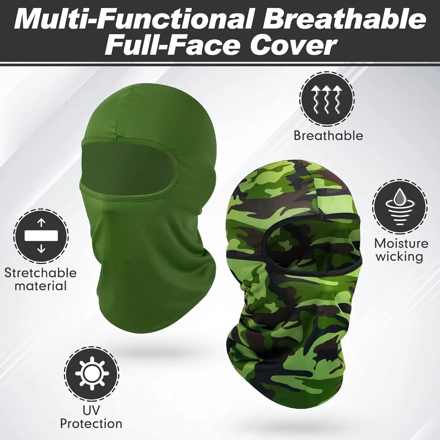 キャップサイクリングバラクラバフルフェイススキーカバー自転車 - Balaclava Ski Mask のレビューと価格