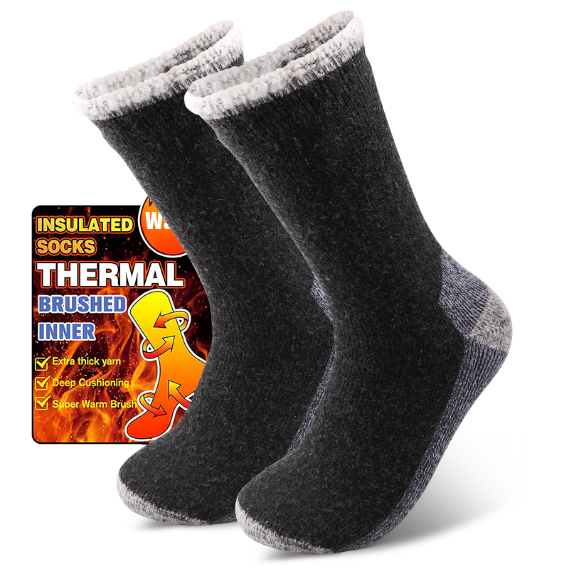 1 ペアメンズメリノウール暖かい靴下スノーソックス保温性と耐 - Thermal Sock Wool のレビューと価格