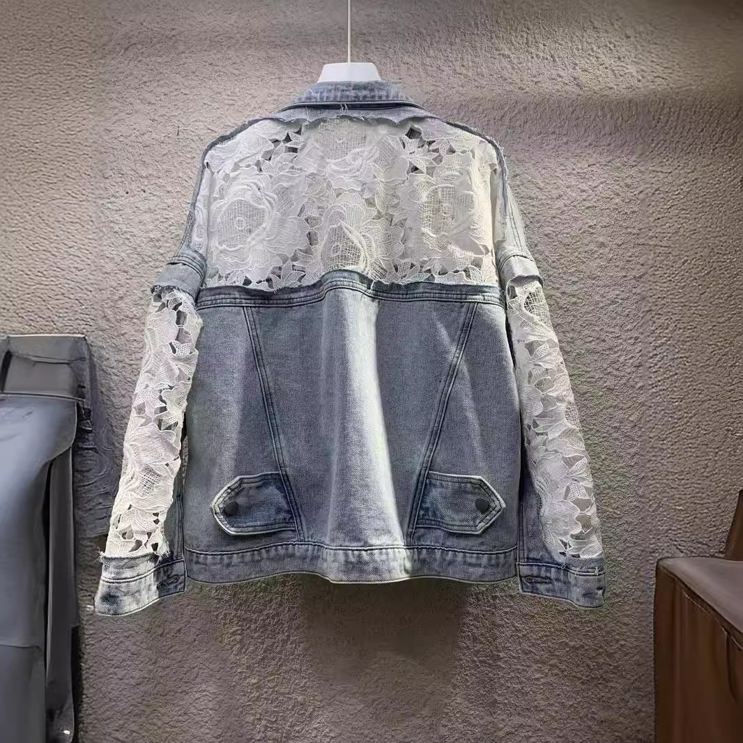 女性のスプライス刺繍ジャケット,襟を折りたたんだ服,真珠,色 - Down Jacket Packable のレビューと価格